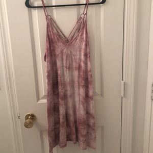American Eagle Pink Tie Dye Strappy Dress